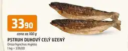 Trefa PSTRUH DUHOVÝ CELÝ UZENÝ 100g nabídka