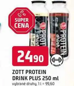 Trefa ZOTT PROTEIN PROTEIN DRINK PLUS 250 ml nabídka