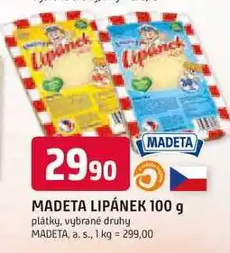 Trefa MADETA LIPÁNEK 100 g plátky, vybrané druhy nabídka