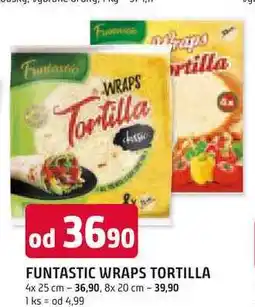 Trefa FUNTASTIC WRAPS TORTILLA 4x 25 cm nabídka