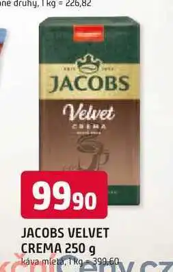 Trefa JACOBS VELVET CREMA 250 g káva mleta nabídka
