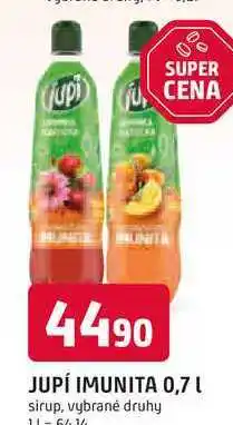 Trefa JUPÍ IMUNITA 0,7l sirup nabídka