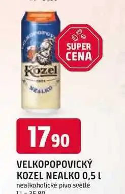 Trefa VELKOPOPOVICKÝ KOZEL NEALKO 0,5l nabídka