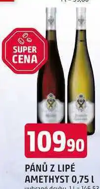 Trefa PÁNŮ Z LIPÉ AMETHYST 0,75l nabídka