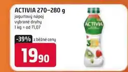 Trefa ACTIVIA 270-280 g jogurtový nápoj nabídka