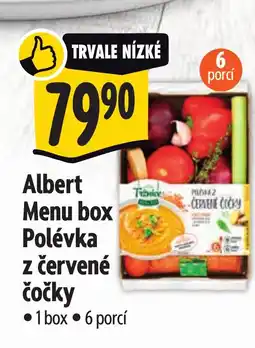 Albert Albert Menu box Polévka z červené čočky nabídka