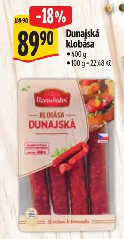 Albert Dunajská klobása nabídka