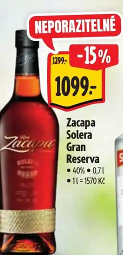 Albert Zacapa Solera Gran Reserva nabídka