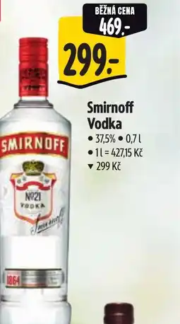 Albert Smirnoff Vodka nabídka