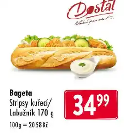 Qanto Bageta Stripsy kuřecí/ Labužník nabídka