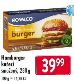 Qanto Hamburger kuřecí smažený nabídka