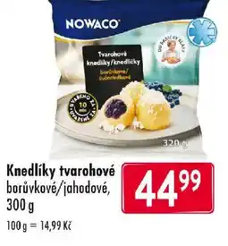 Qanto NOWACO Knedlíky tvarohové borůvkové/jahodové nabídka