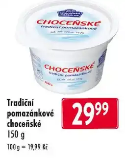 Qanto Tradiční pomazánkové choceňské nabídka