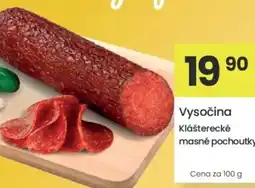 Kubík potraviny Vysočina Klášterecké masné pochoutky nabídka