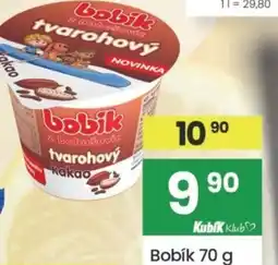 Kubík potraviny Bobík Vanilka, kakao nabídka