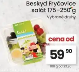 Kubík potraviny Beskyd Fryčovice salát nabídka