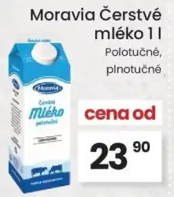 Kubík potraviny Moravia Čerstvé mléko nabídka
