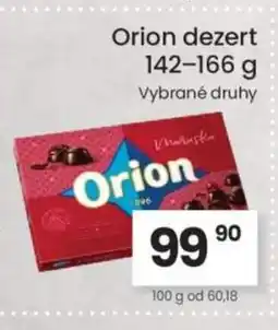 Kubík potraviny Orion dezert nabídka