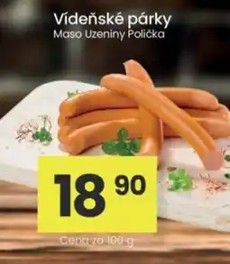 Kubík potraviny Vídeňské párky nabídka