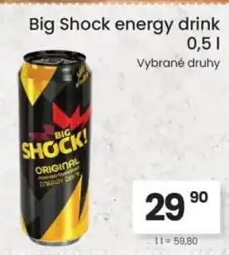 Kubík potraviny Big Shock energy drink nabídka