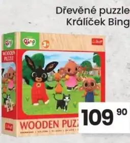 Dřevěné puzzle Králíček Bing