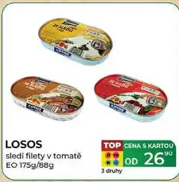 Tamda Foods LOSOS sledí filety v tomatě EO 175g/88g nabídka