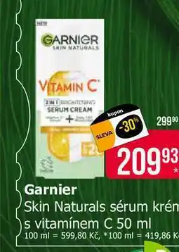 Teta Garnier Skin Naturals sérum krém s vitamínem C 50 ml nabídka