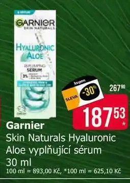 Teta Garnier Skin Naturals Hyaluronic Aloe vyplňující sérum 30 ml nabídka