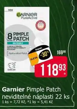 Teta Garnier Pimple Patch neviditelné náplasti 22 ks nabídka