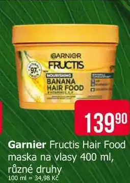 Teta Garnier Fructis Hair Food maska na vlasy 400 ml, různé druhy nabídka