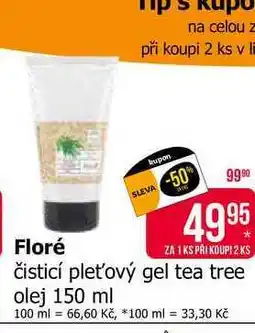 Teta Floré čisticí pleťový gel tea tree olej 150 ml nabídka