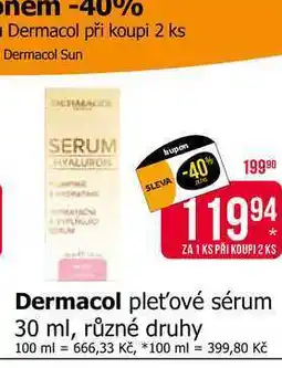 Teta Dermacol pleťové sérum 30 ml, různé druhy nabídka