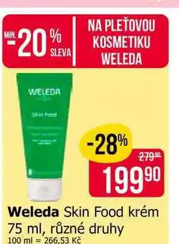 Teta Weleda Skin Food krém 75 ml, různé druhy nabídka