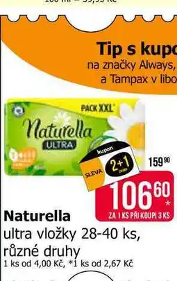 Teta Naturella Calendula Tenderness ultra normal hygienické vložky s jemnou vůní 40 ks nabídka