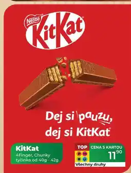 Tamda Foods KitKat 4Finger, Chunky tyčinka od 40g - 42g nabídka