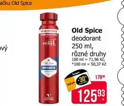 Teta Old Spice deodorant 250ml, vybrané druhy nabídka