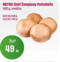 BonVeno žampiony Portobello 400 g, vanička nabídka