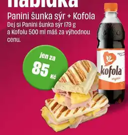 BonVeno Panini šunka sýr 179 g a Kofola 500 ml nabídka