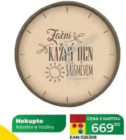 Tamda Foods Nekupto Nástěnné hodiny nabídka