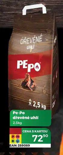 Pe-Po dřevěné uhlí 2.5kg