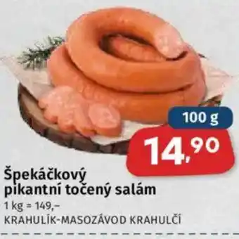 Coop Špekáčkový pikantní točený salám nabídka