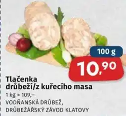 Coop Tlačenka drůbeží/z kuřecího masa nabídka