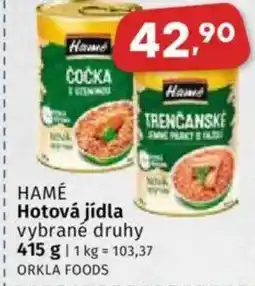 Coop HAMÉ Hotová jídla nabídka