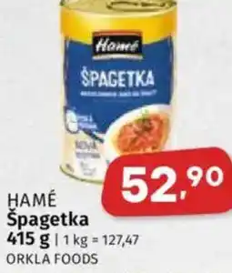 Coop HAMÉ Špagetka nabídka