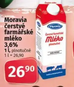 COOP TIP MORAVIA Čerstvé farmářské mléko 3,6% nabídka