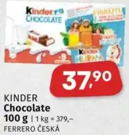 Coop KINDER Chocolate nabídka