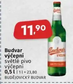 Coop Budvar výčepní světlé pivo výčepní nabídka