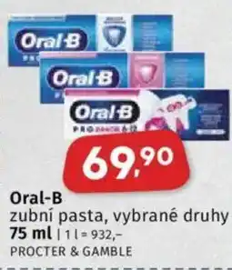 Coop Oral-B zubní pasta nabídka