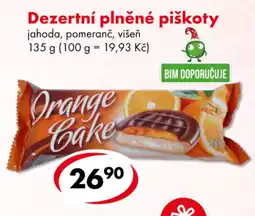 CBA Dezertní plněné piškoty nabídka