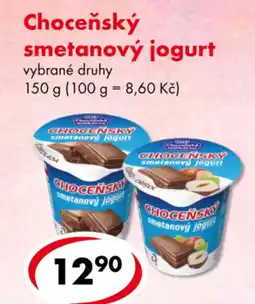CBA Choceňský smetanový jogurt nabídka